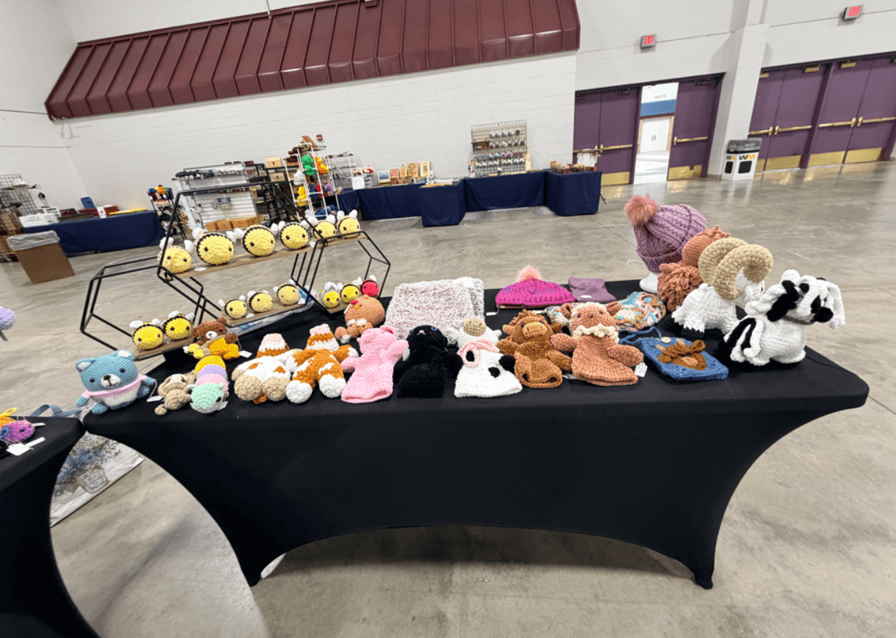 Rustic Crochet market booth